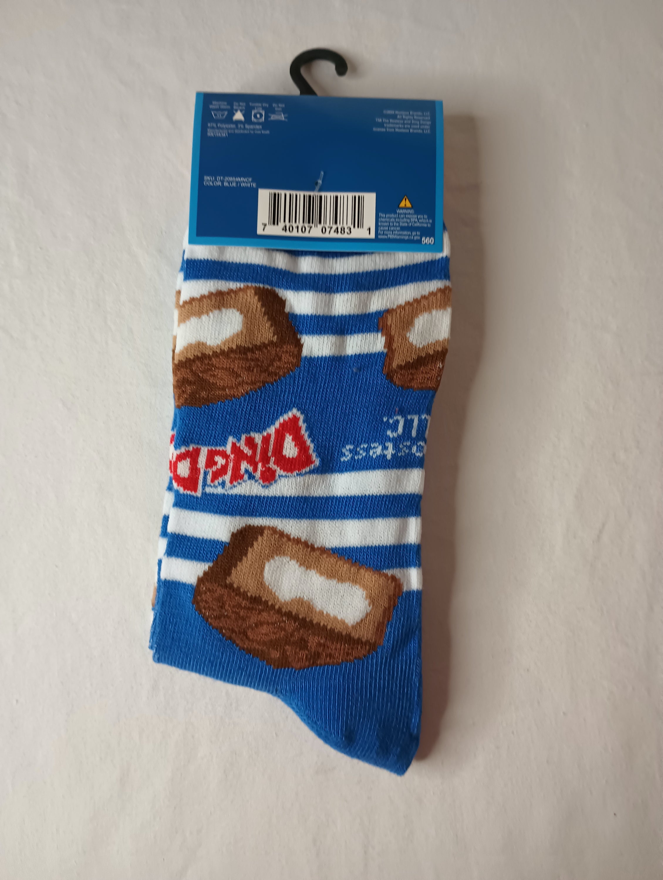 DING DONGS Crew Socks in blue, white, and multi colors, designed for men's shoe sizes 6-12, showcasing a comfortable and stylish crew length.